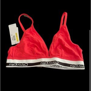 Unlined triangle bralette